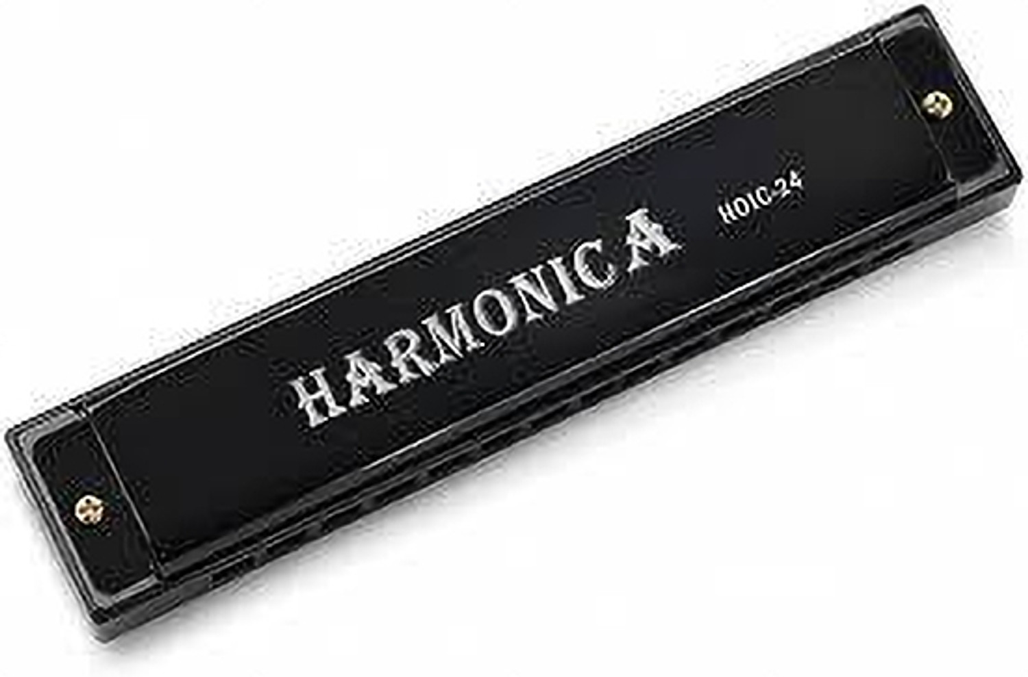 Image of SUZUKI Harmonica Study-24 Holes Harmonica Tremolo Key of C with Cleaning Cloth Box (silver)