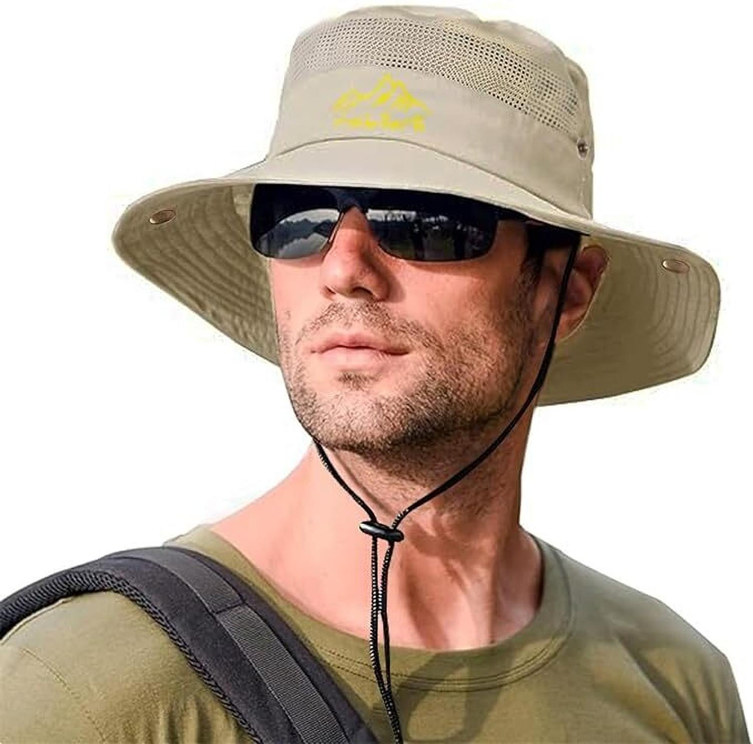 Image of TREXEE Sun Hat for Men and Women,Breathable Mesh Sun Protection Round Green (Green, Pack of 1)