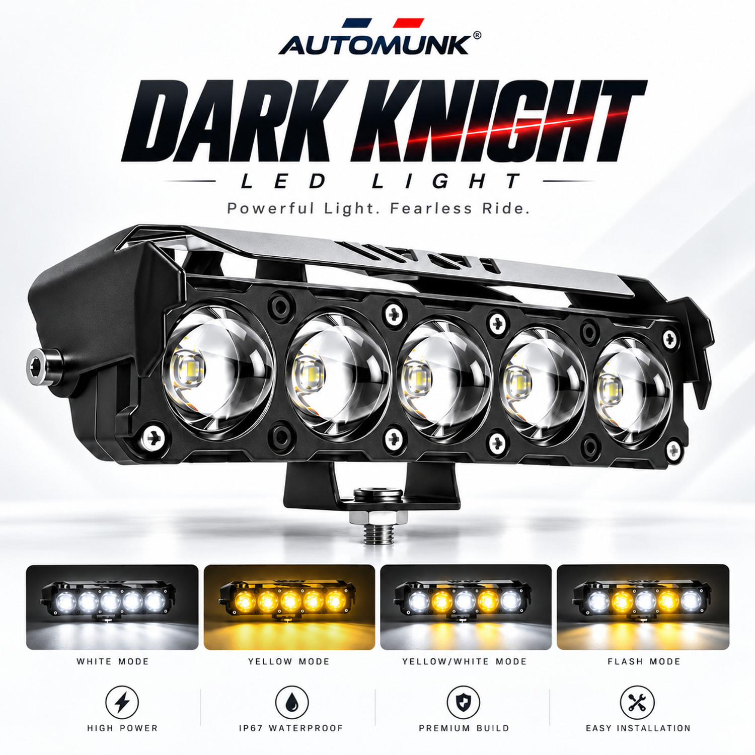automunk LED Fog Light for Bike - Image 1