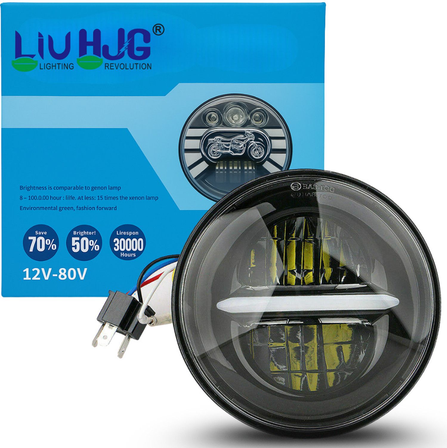 AutoPowerz LED Headlight for Universal Bike Car - Image 6