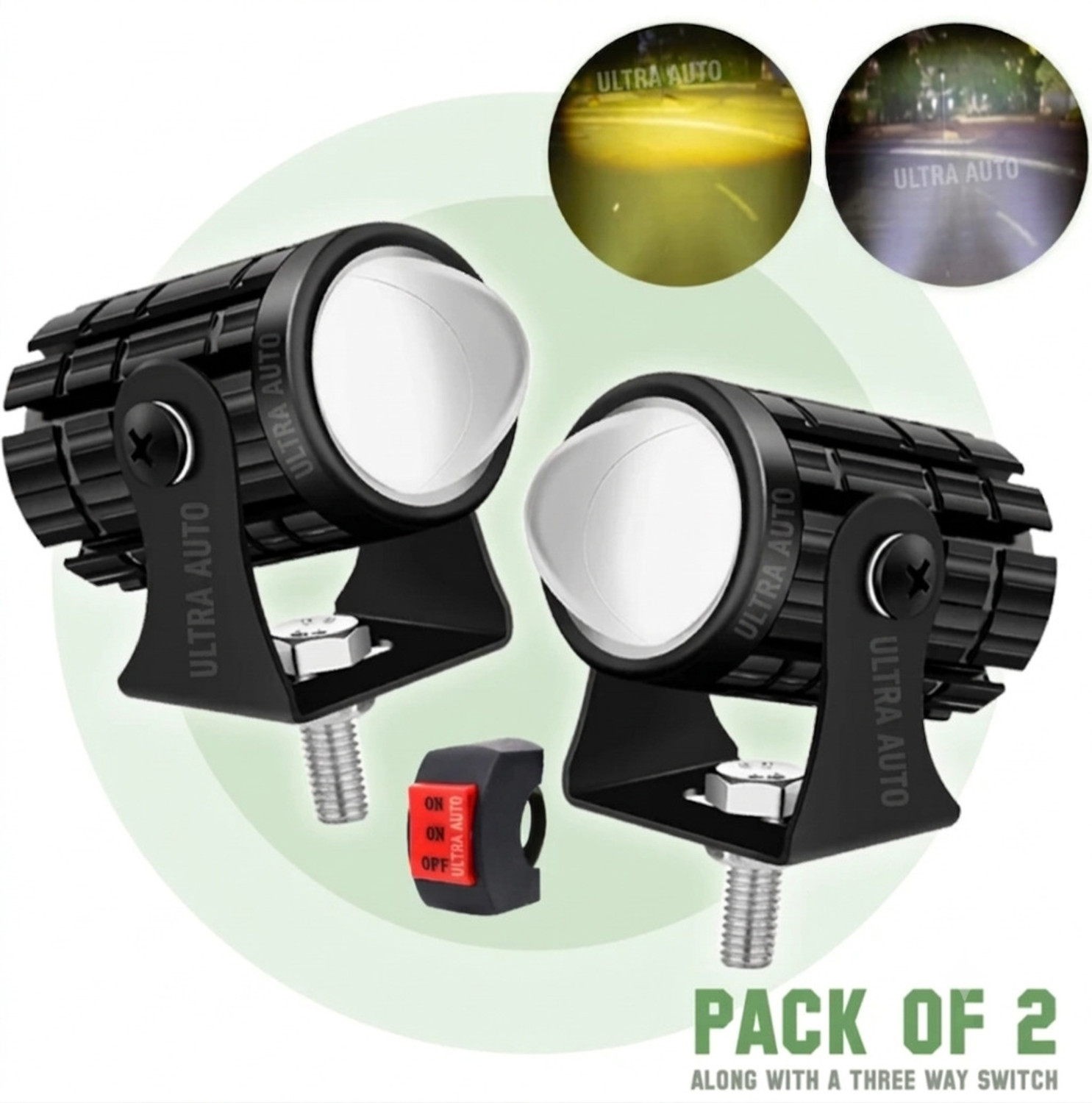 ultra auto LED Fog Lamp Unit for Universal Car - Image 1