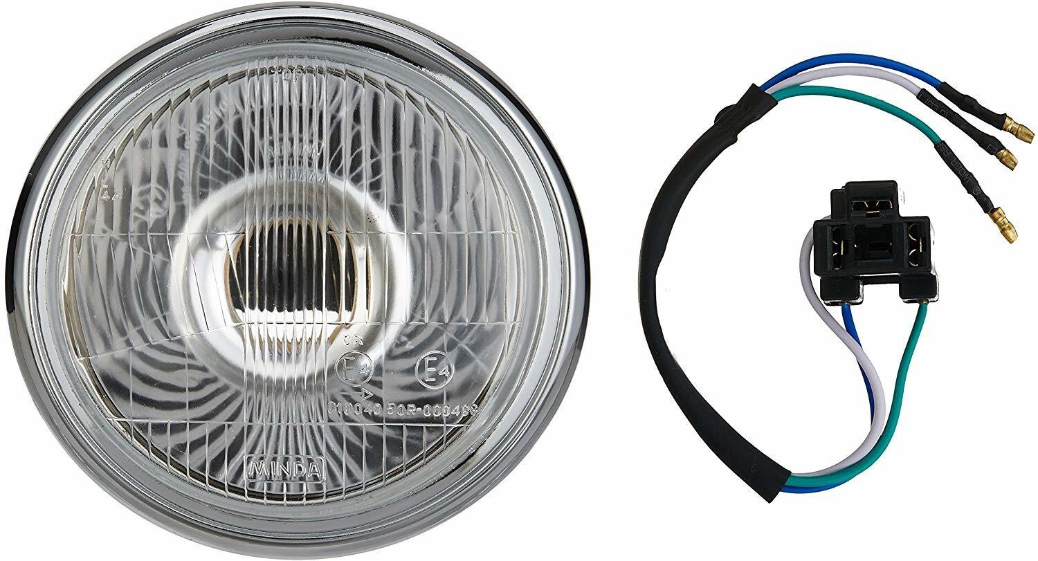 Image of greygator LED Headlight for Royal Enfield Bullet 350, Bullet Trials 350, Bullet Trials 500, Thar, Jeep