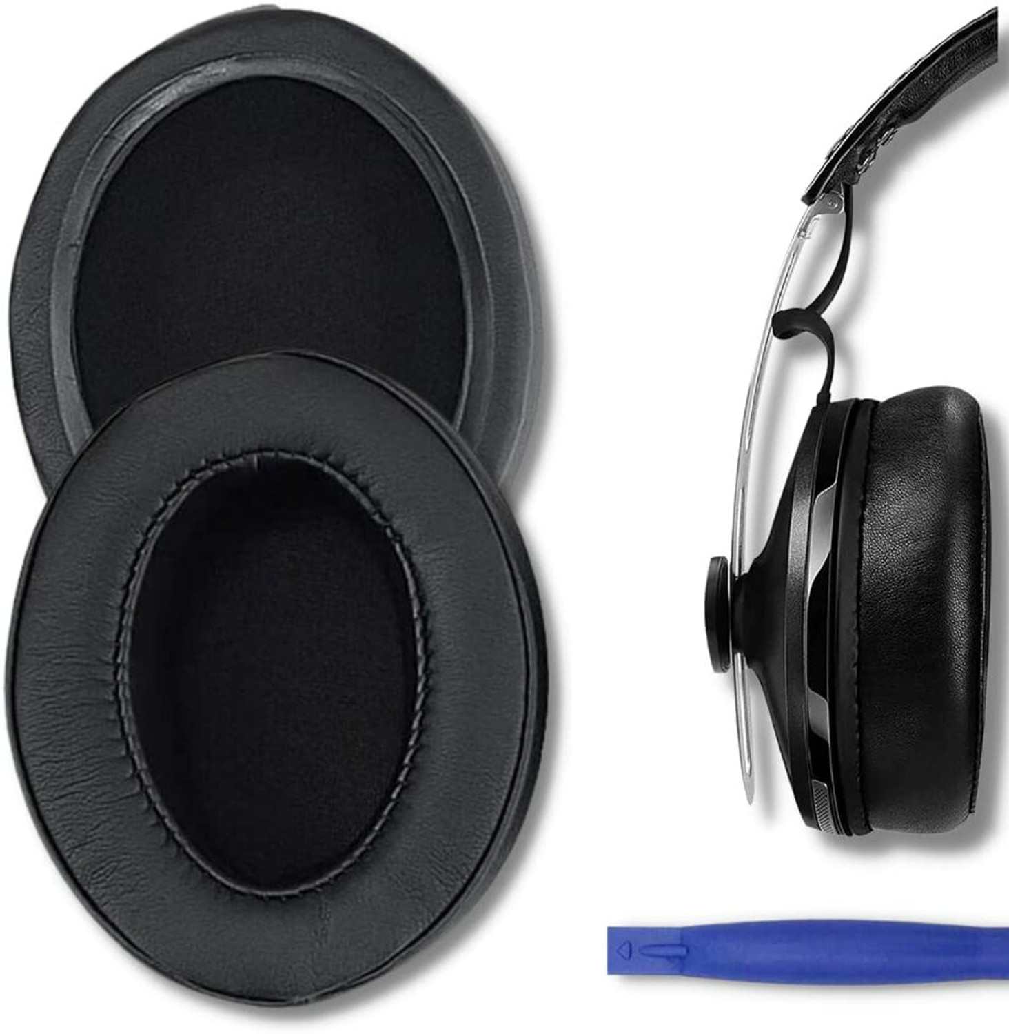 Image of Crysendo Anker Soundcore Life Q10 Cushion Over The Ear Headphone Cushion (Pack of 1, Blue+Orange)