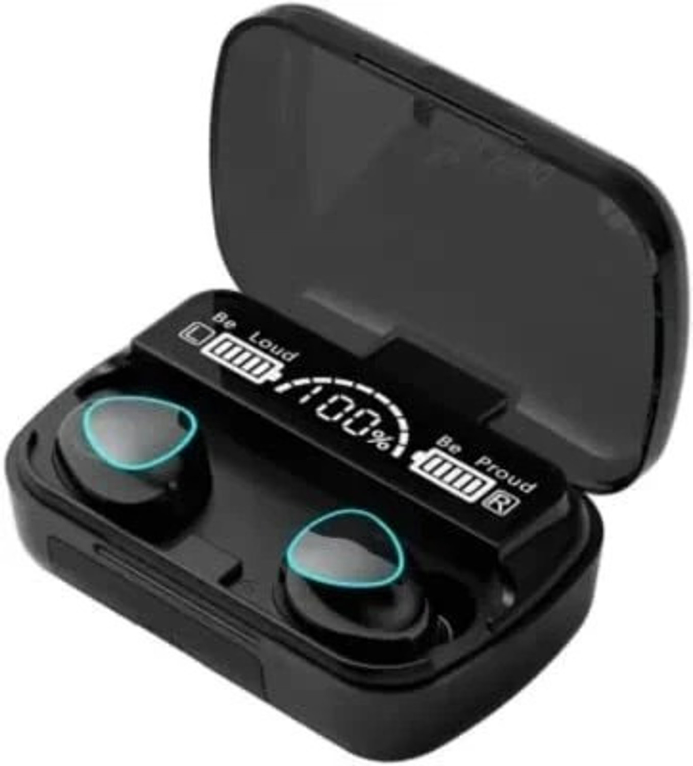 Image of RD Accessories TWS Airbuds - 100 Bluetooth Headset (Black, True Wireless)