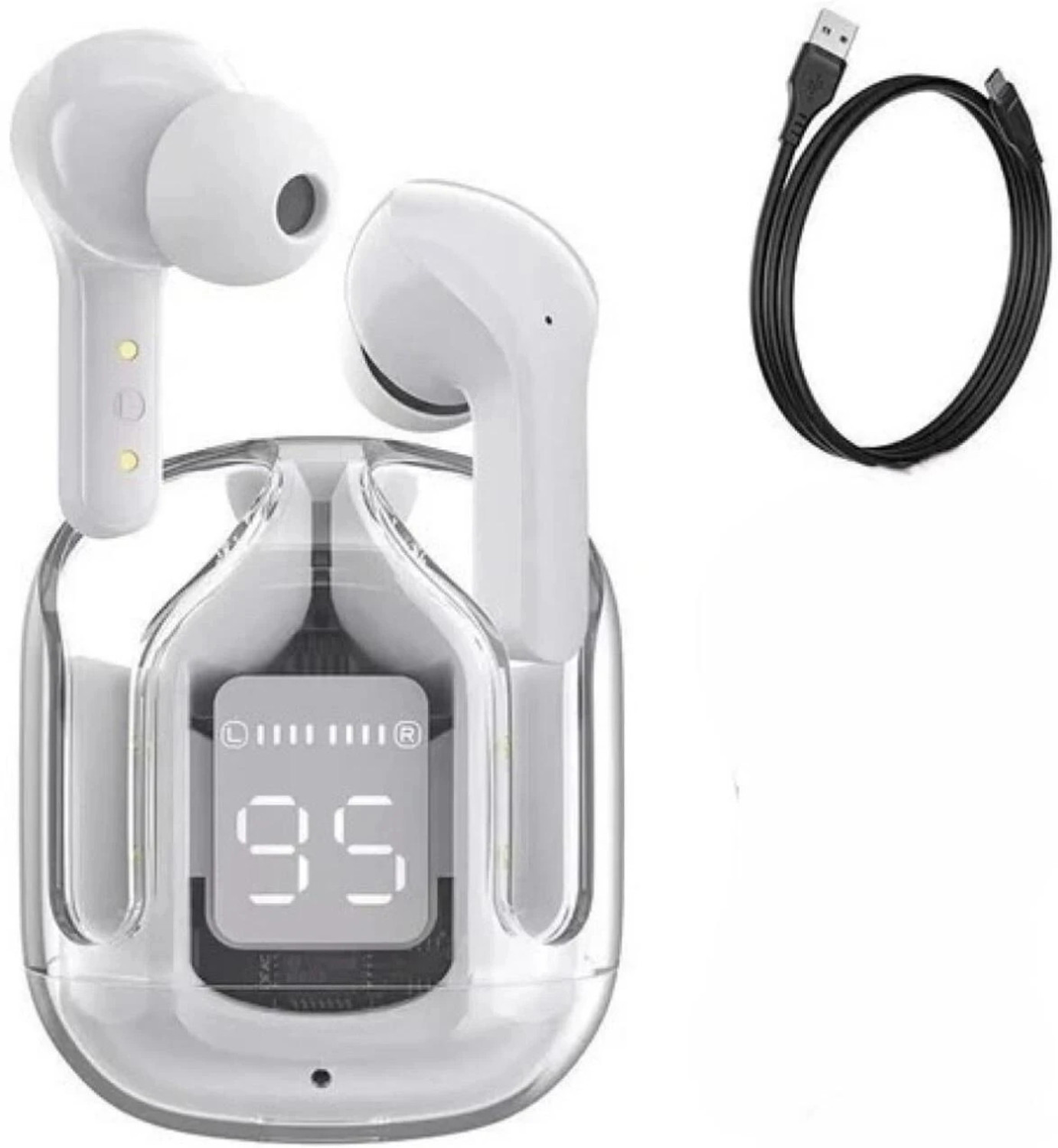 Image of Lynacz Original Compatible for One+ Buds 3 Pro Truly Wireless Bluetooth Earbuds Bluetooth Headset (Black, True Wireless)