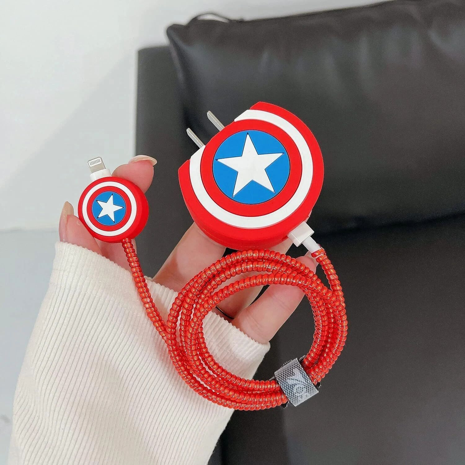 Image of MOBISINGH Silicone Pull String Headphone Case For Apple Airpods 1st Generation, Apple Airpods 2nd Generation (SPIDERMAN)