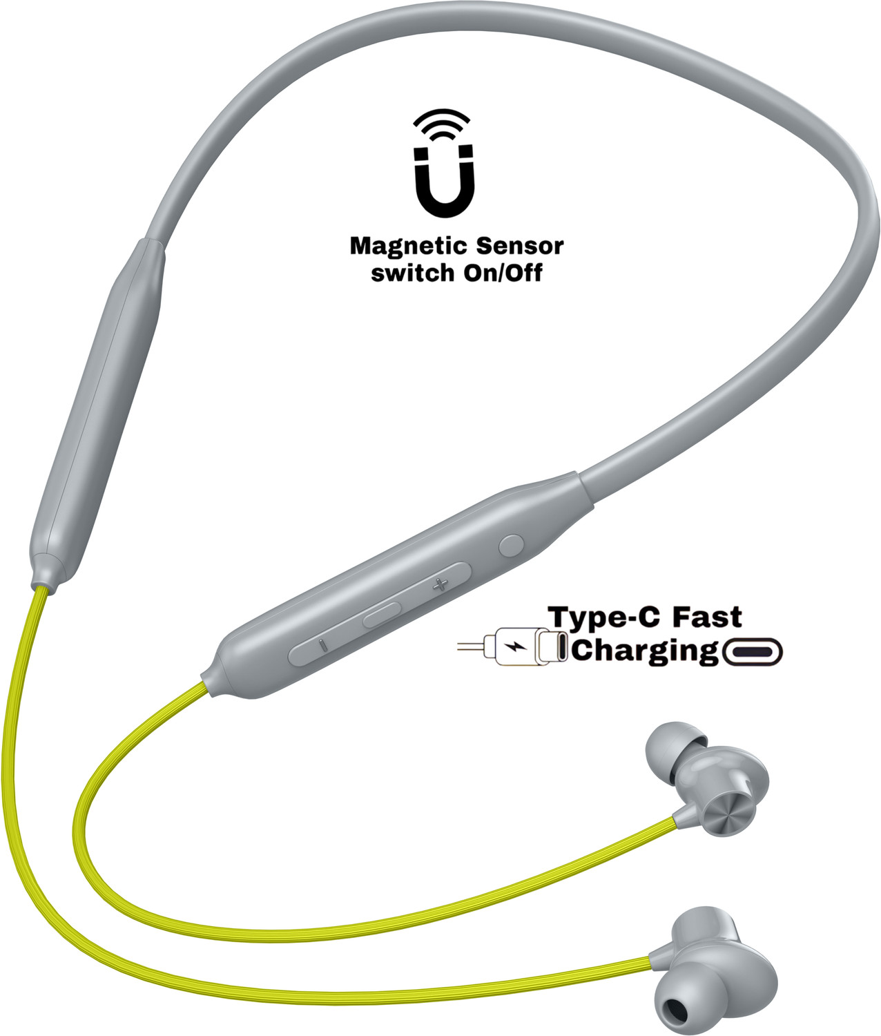 Image of bAot Wireless B2 Neckband With 50Hrs Playback With Pure Audio And Deep Bass Bluetooth Headset (Black, In the Ear)