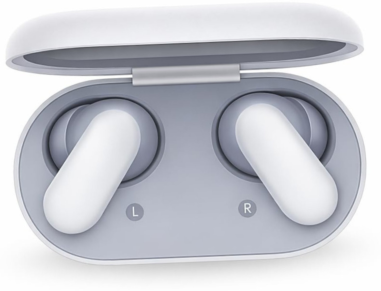 Image of NOZLER ORIGINAL Compatible with Bluetooth Headset Oneplus Buds 2R-54 Bluetooth Gaming Headset (White, In the Ear)