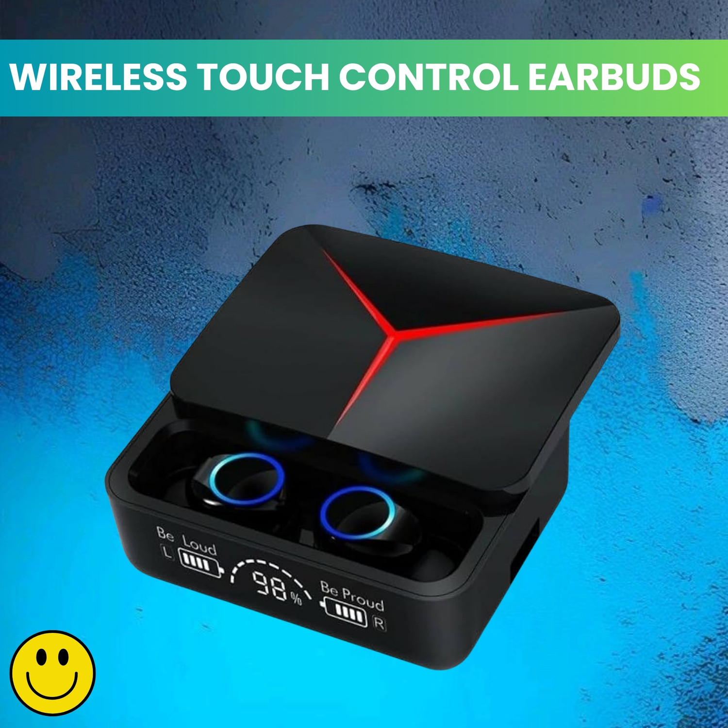 Image of Dubstep Buzz X3 In Ear True Wireless EarBuds With mic,42 hrs playtime Bluetooth Headset (Black & Blue, True Wireless)