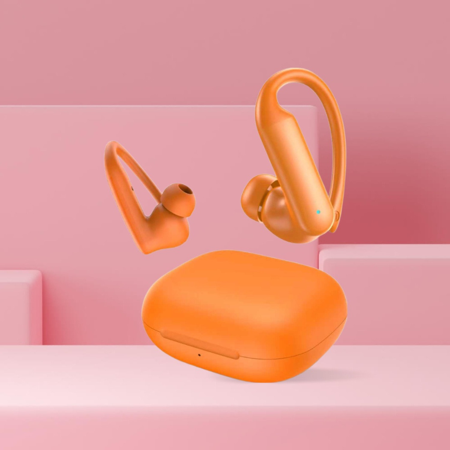 Image of DashBytes Q86 Retro Bluetooth Gaming Headset (Orange, True Wireless)
