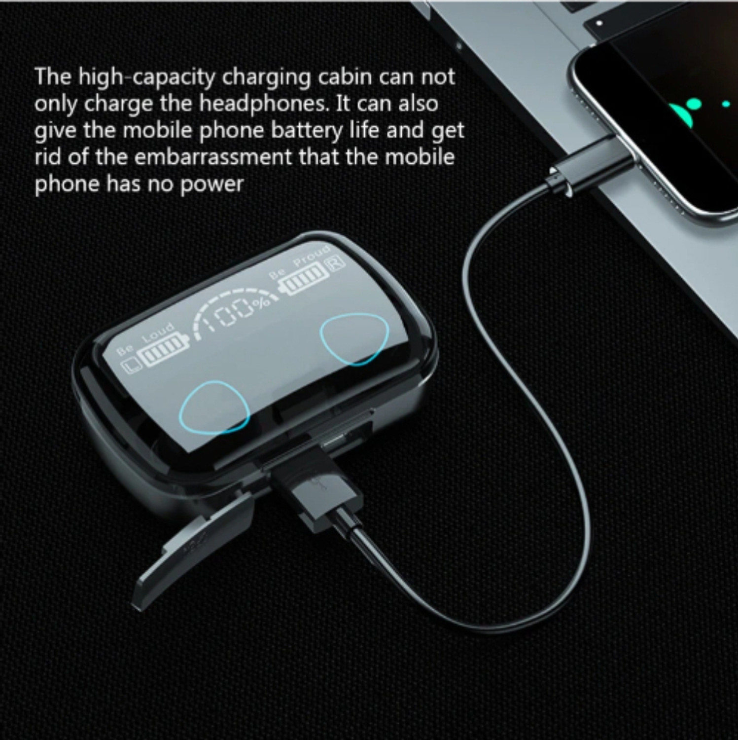 Image of ENDEFO Enbuds14 Bluetooth Headset (Black, True Wireless)