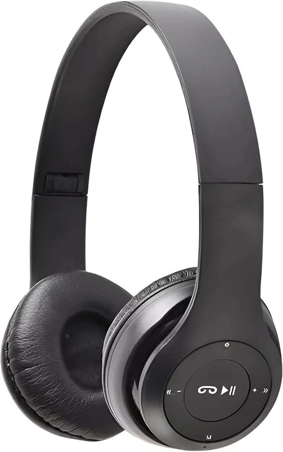 Image of house of common Wireless Gaming Headset with Bluetooth, Foldable Frame, and Mic 3Q Bluetooth & Wired Headset (Black, On the Ear)
