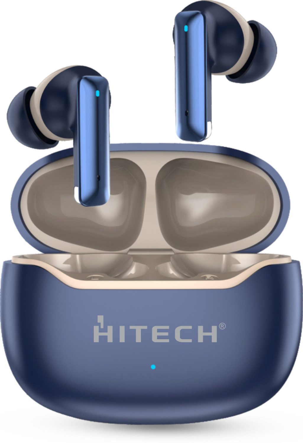 Image of HITECH HT-56 Metal Dual Power Bluetooth Wireless Neckband Bluetooth Headset (Green, True Wireless)