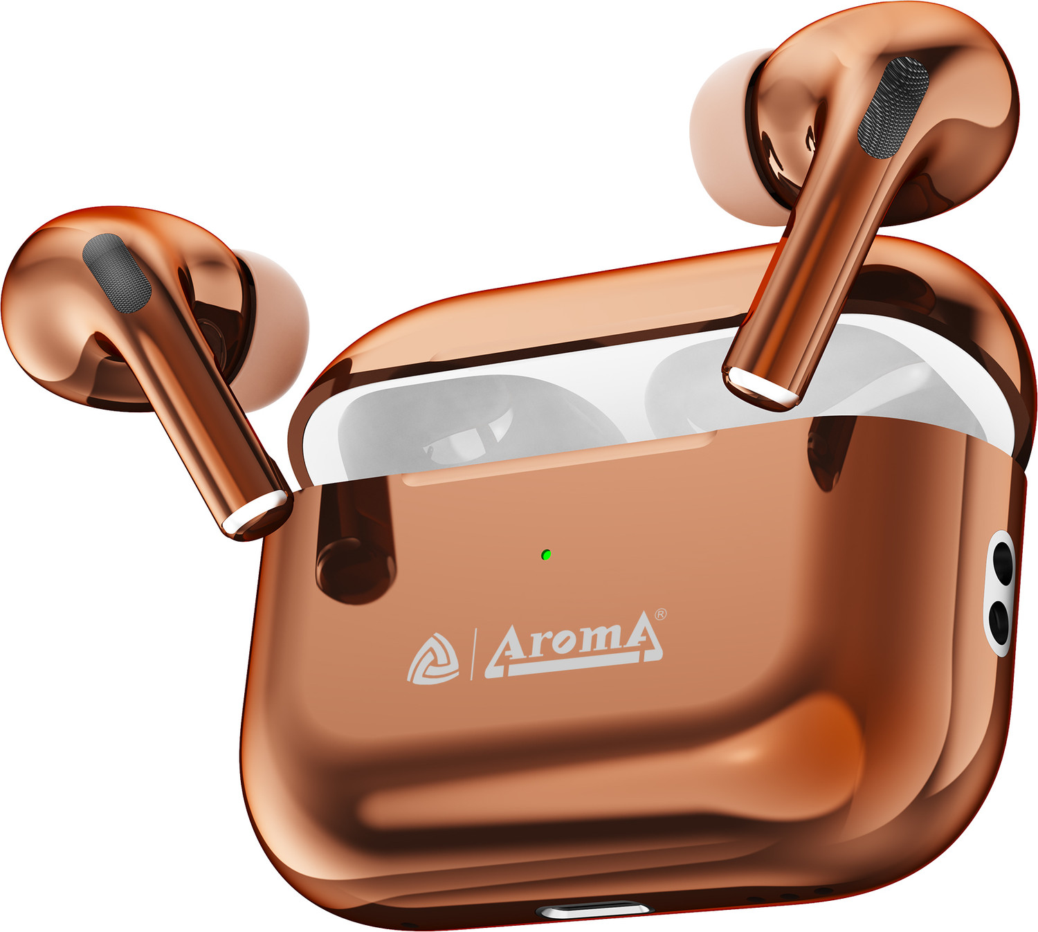 Image of Aroma NB121 Pods Upto 40 Hours Playtime* Type C Fast Charging Dual Pairing Earbuds Bluetooth Headset (Space Black, True Wireless)