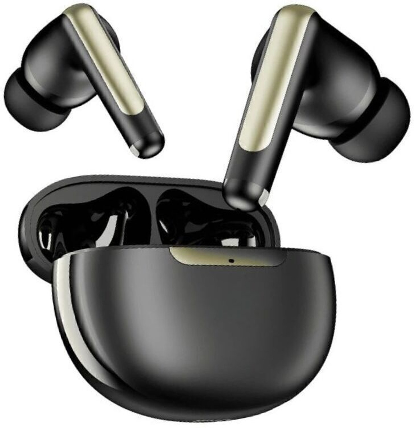 Image of Earboss 101 Earbud With Auto AI ENC, 13mm Bass Drivers, 120HRS Playback, Type-C Bluetooth Headset (Black, In the Ear)