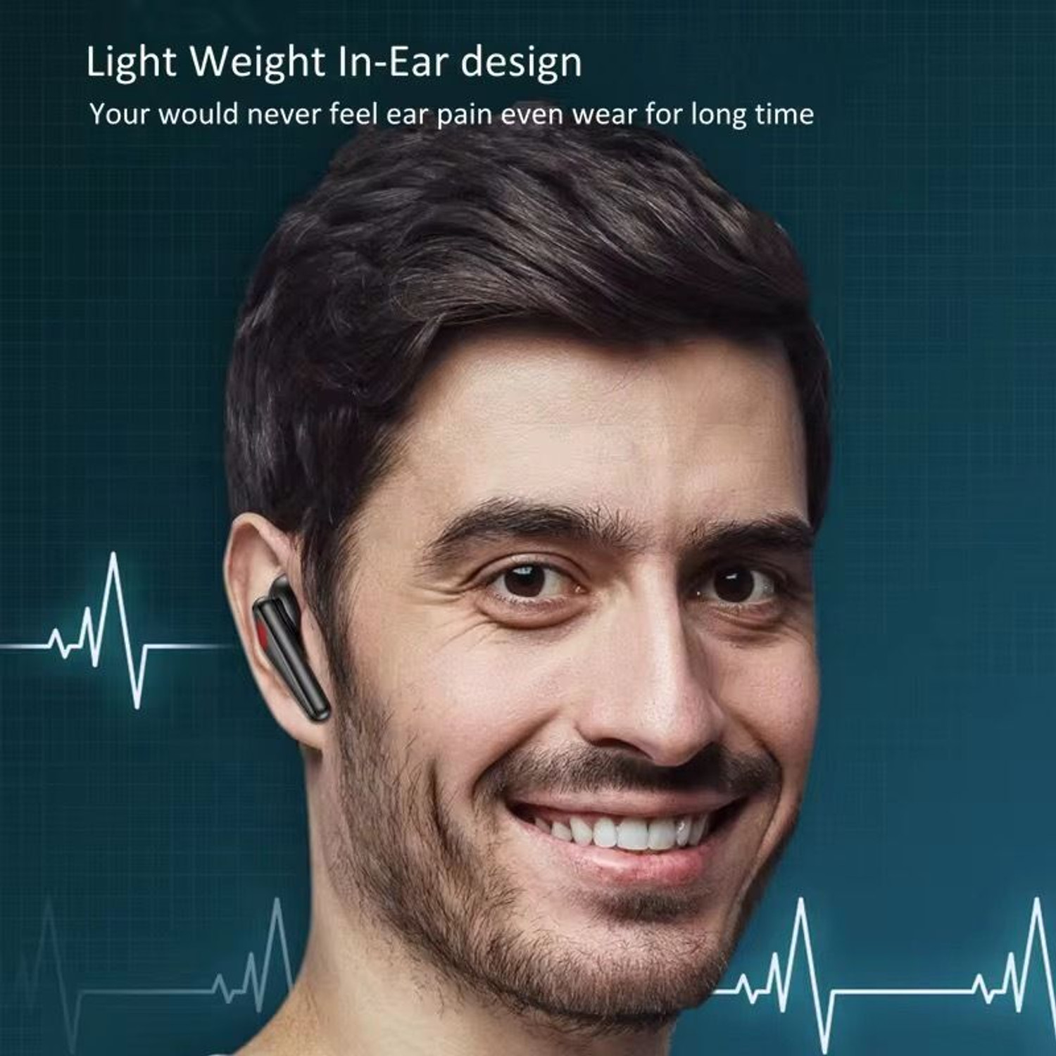 Image of Life Like Sports Gaming TWS Earbuds Earphones With Mic Bluetooth Headset (Black, True Wireless)