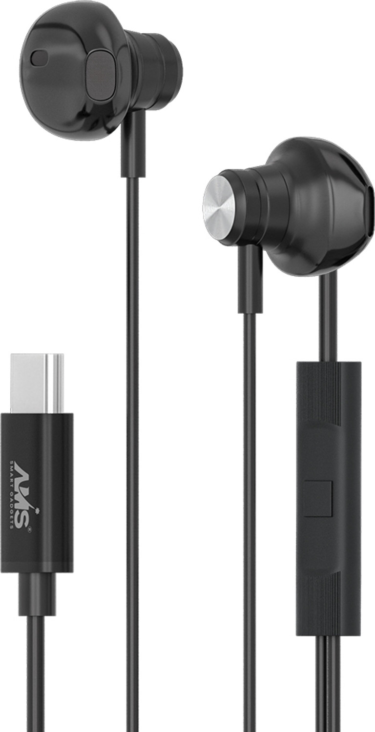 Image of Lynacz Original 3.5mm Audio Jack, Compatible for Realme & Deep Bass Wired Headset (Black, In the Ear)
