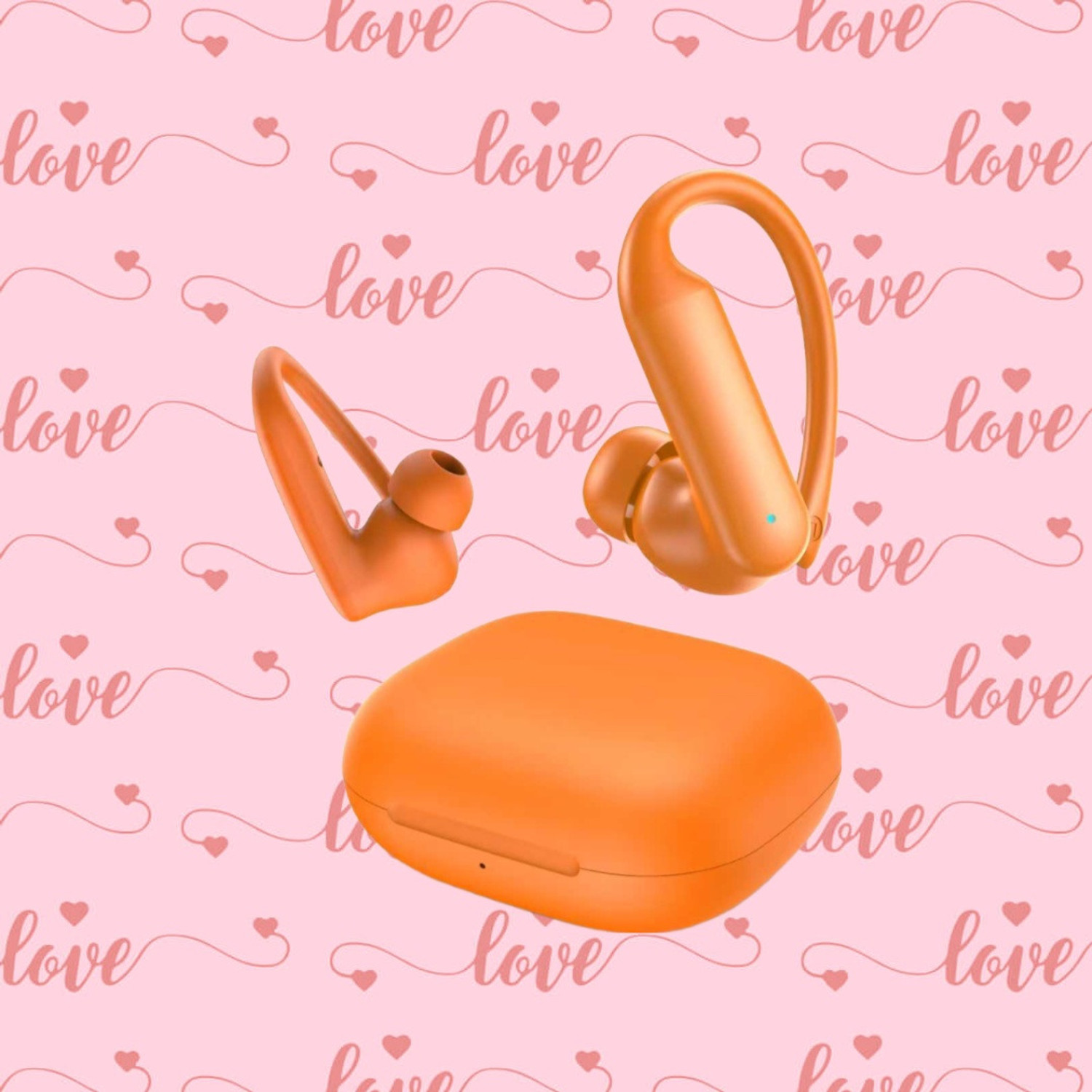 Image of DashBytes Q86 Retro Bluetooth Gaming Headset (Orange, True Wireless)