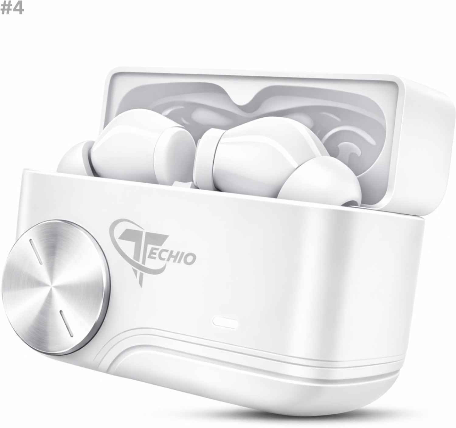 Image of EVLON BHARAT PRIVATE LIMITED BLUETOOTH VERSION V5.3 WITH TRANSMISSION DISTANCE UPTO 12M Bluetooth without Mic Headset (Black, True Wireless)