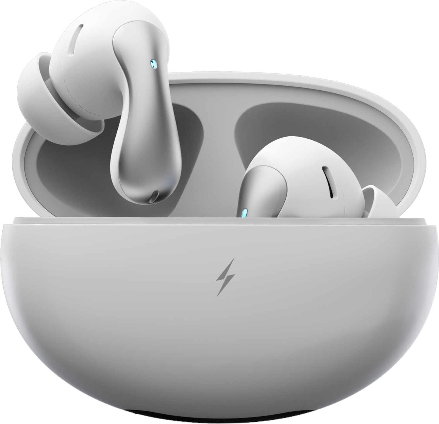Image of Fire-Boltt Aero Drift TWS Earbuds, Custom EQ Profiles 50H Battery Display Case Quad Mic ENC Bluetooth Headset (White, True Wireless)