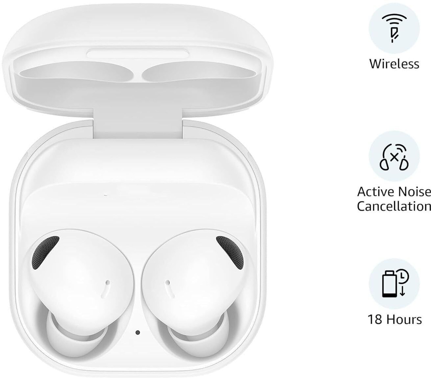 Image of Thirty First Buds 2Pro AI-Powered Truly Wireless in-Ear Earbud Intelligent Noise Cancellation Bluetooth Headset (White, In the Ear)