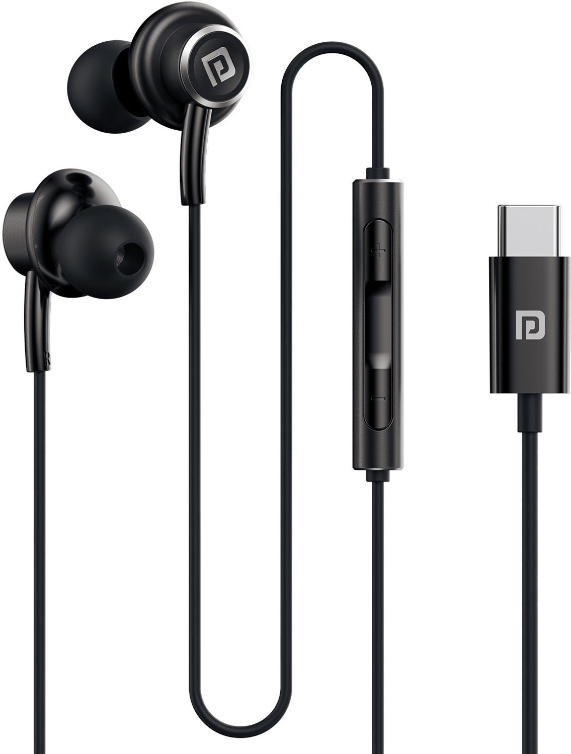 Image of twance wired earphone with Type C connector and 1.2 Meter length Wired Headset (White, In the Ear)
