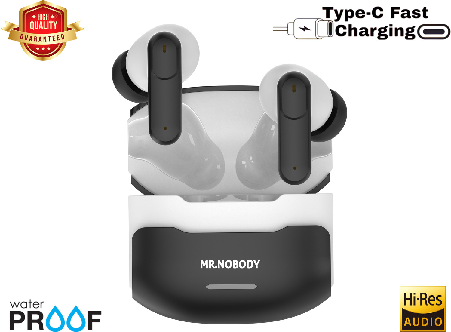 Image of Dubstep Buzz X9 With 56 Hrs playtime Enc Tws Bluetooth Headset (Black, True Wireless)