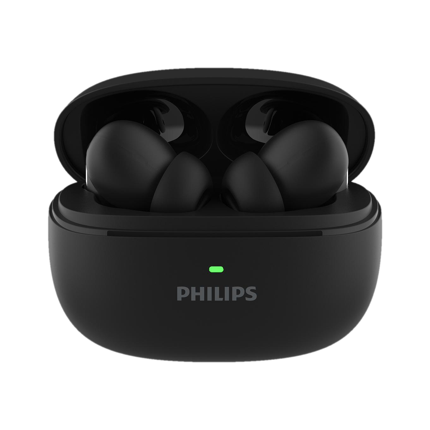 PHILIPS TAT1150BK Earbuds with ANC, 55H Playtime, 13mm Drivers, IPX5 - Image 1