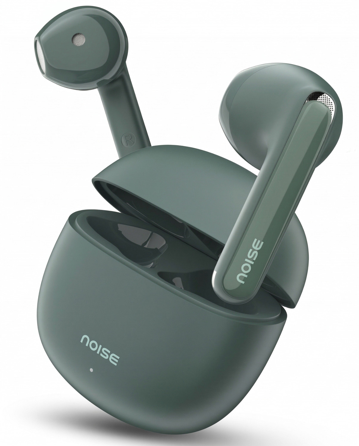 Image of Fire-Boltt Aero Lite TWS Earbuds, Custom EQ Profiles, 50H Battery, Quad Mic ENC, BT 5.4 Bluetooth Headset (Sage, True Wireless)