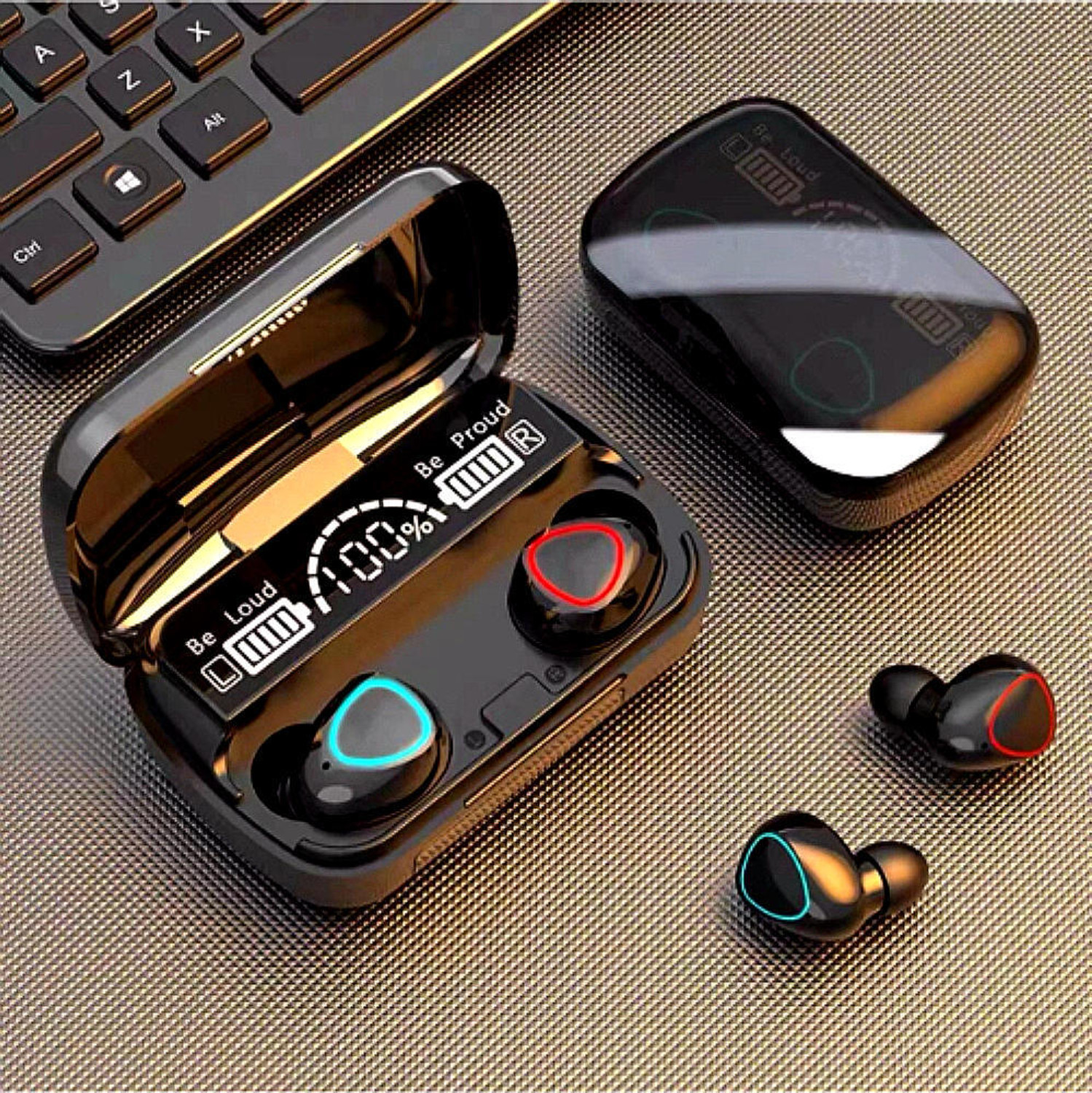 Image of TECHMAZE No i s e MasterBuds 2, Sound by B OSE, 51dB ANC T5 Bluetooth Headset (Black, True Wireless)