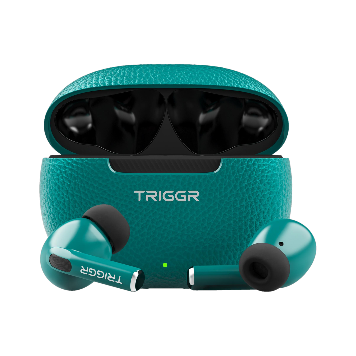 Image of TRIGGR Buds 2A TWS 40H Playtime BT 5.3 ENC Mic AJC Bluetooth Headset (Black, True Wireless)