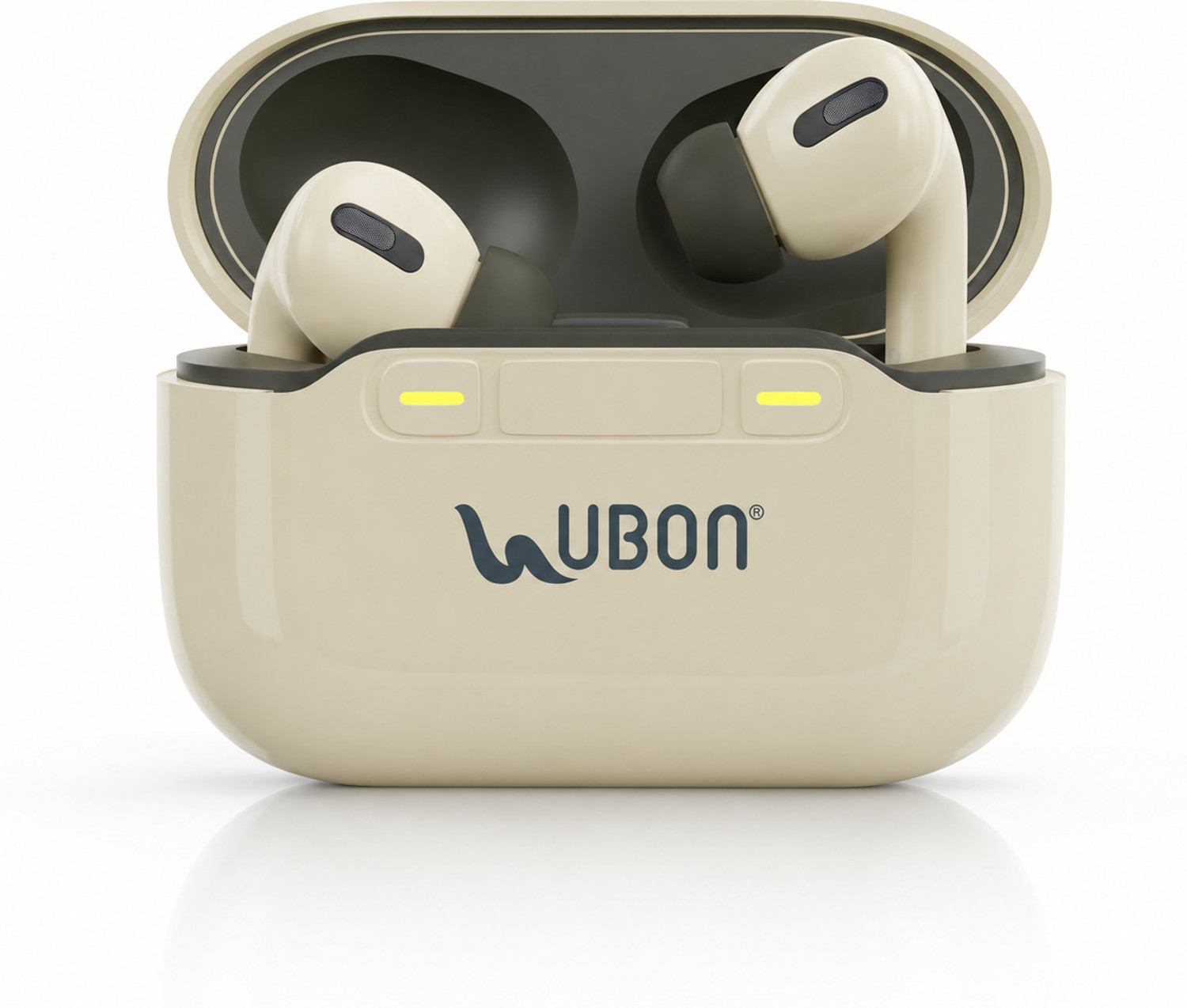 Image of Ubon Wireless Earphone Neckband BT5200 Bass Factory 2.0 Bluetooth Headset (Yellow, In the Ear)