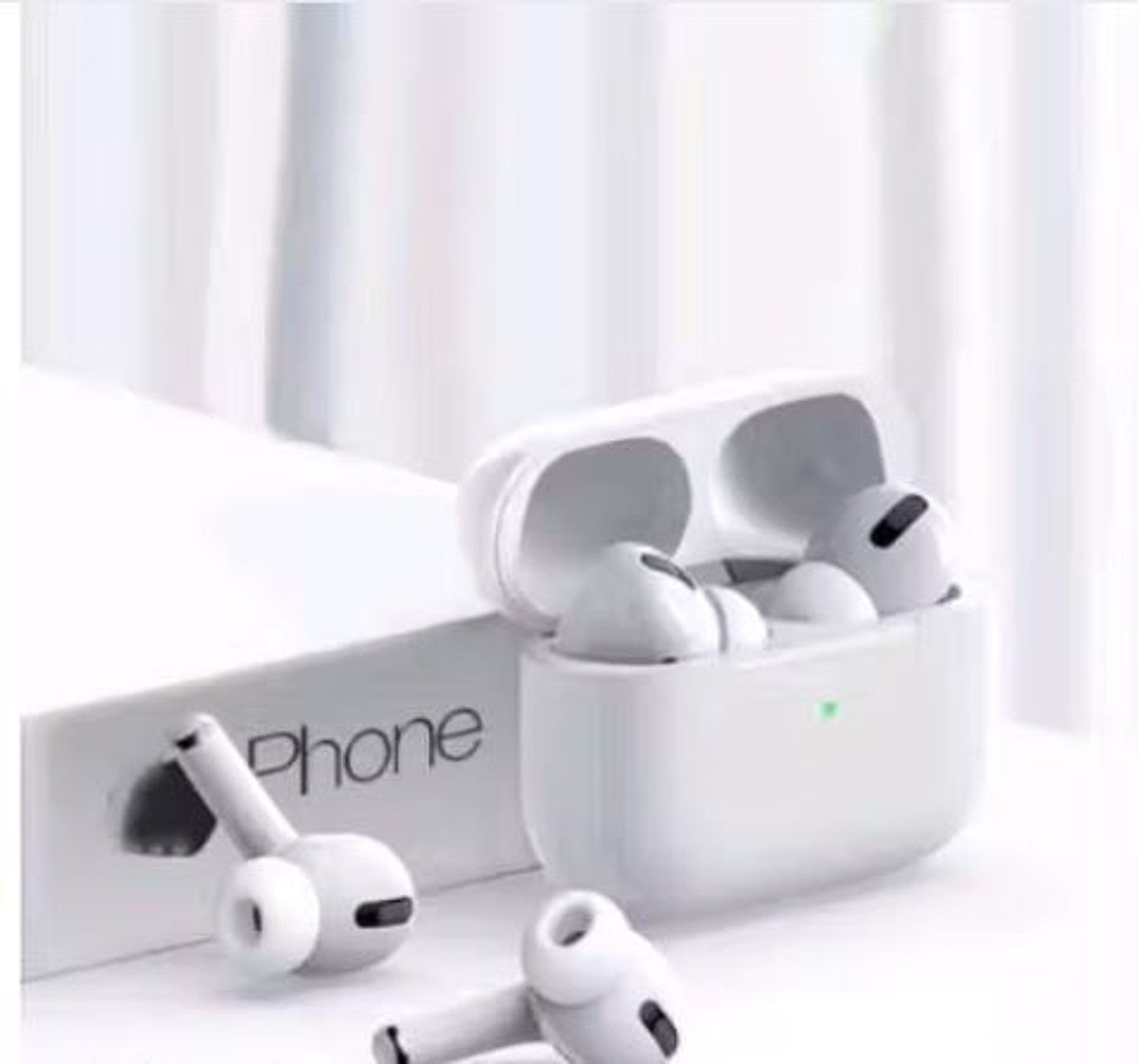 Image of Urja Enterprise Airpods Pro 2 Touch Display with Compair apple airpods ANC (USB-C) Bluetooth Headset (White, True Wireless)