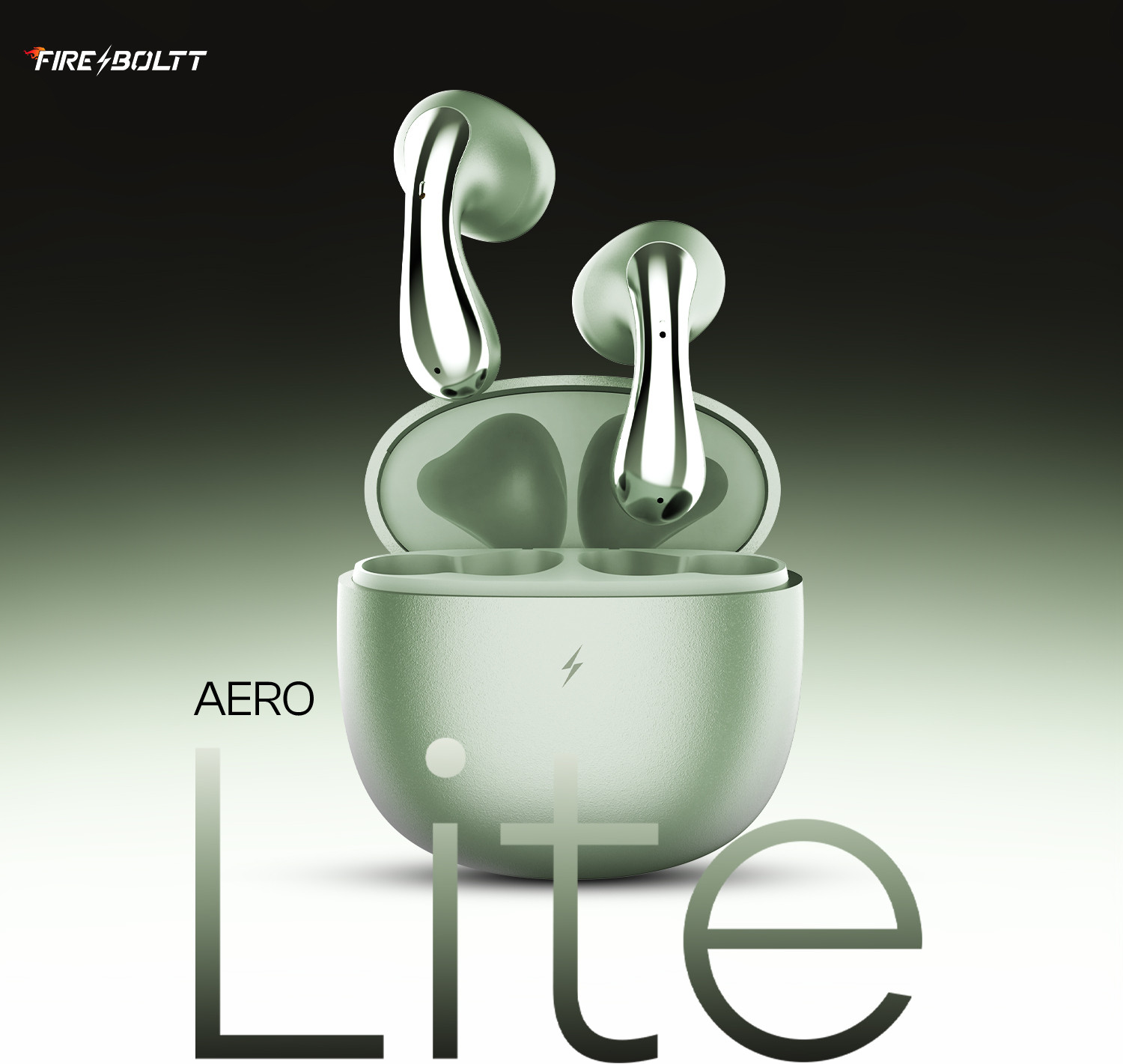 Image of Fire-Boltt Aero Lite TWS Earbuds, Custom EQ Profiles, 50H Battery, Quad Mic ENC, BT 5.4 Bluetooth Headset (Sage, True Wireless)