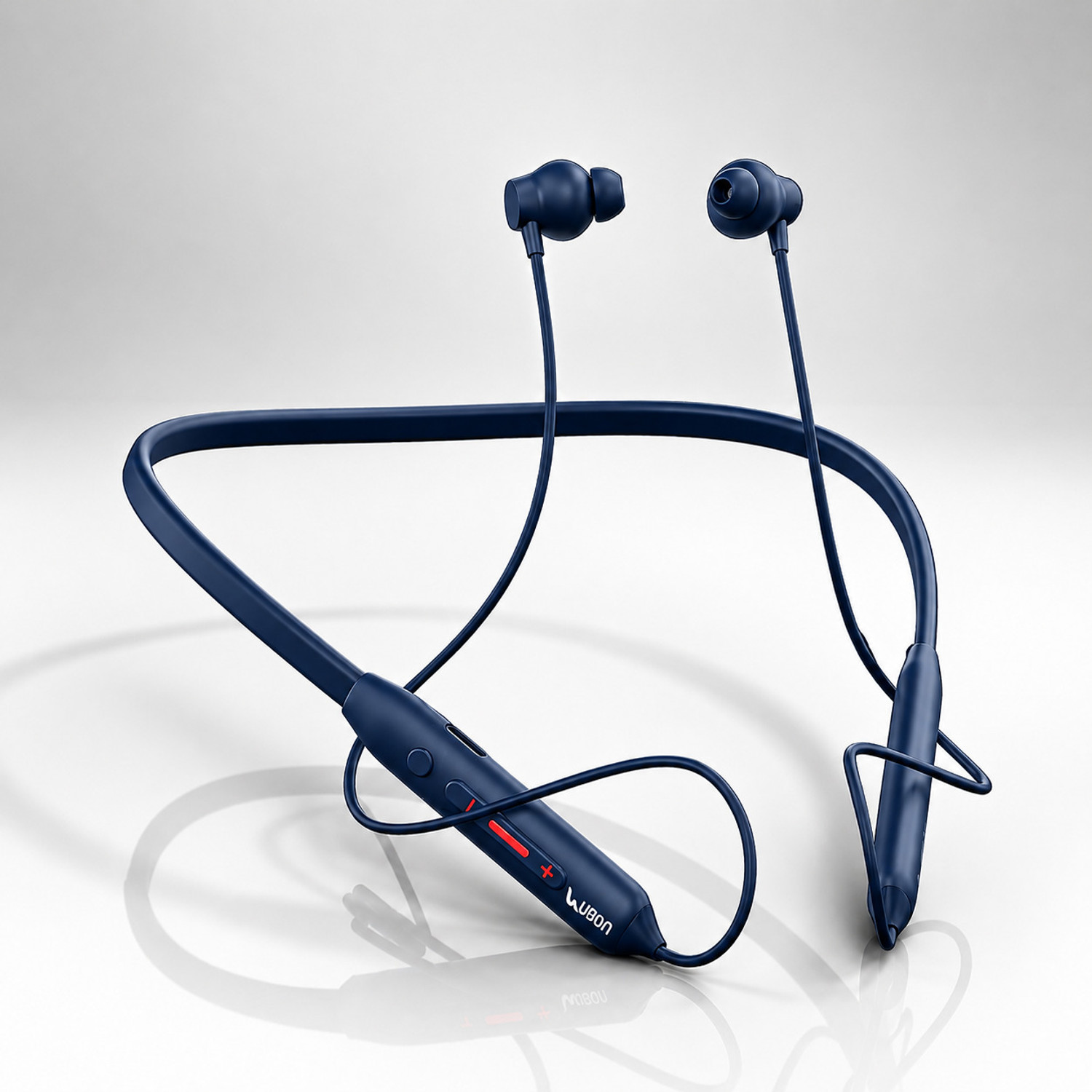 Image of Ubon Wireless Earphone Neckband BT5200 Bass Factory 2.0 Bluetooth Headset (Yellow, In the Ear)