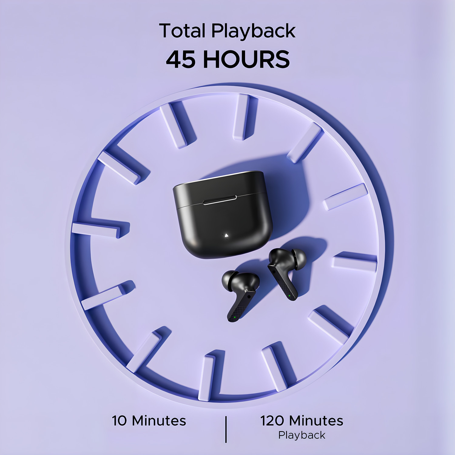 Image of MSNR AirBuds RB-370 with 48Hrs Payback Music with Superior Bass,Built-In Mic Earbud-3 Bluetooth Headset (Black, True Wireless)