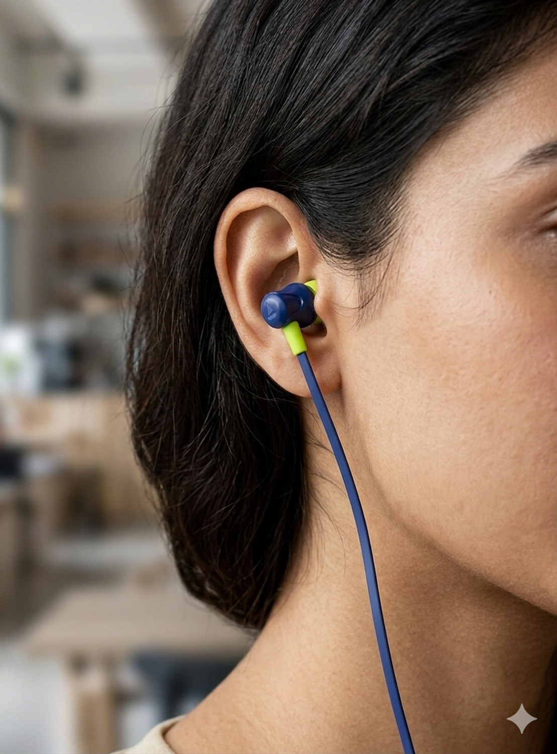 Image of RD Telinet boAt Type-C Magnetic deep bass super sound quality Wired Headset (Blue /Green, In the Ear)