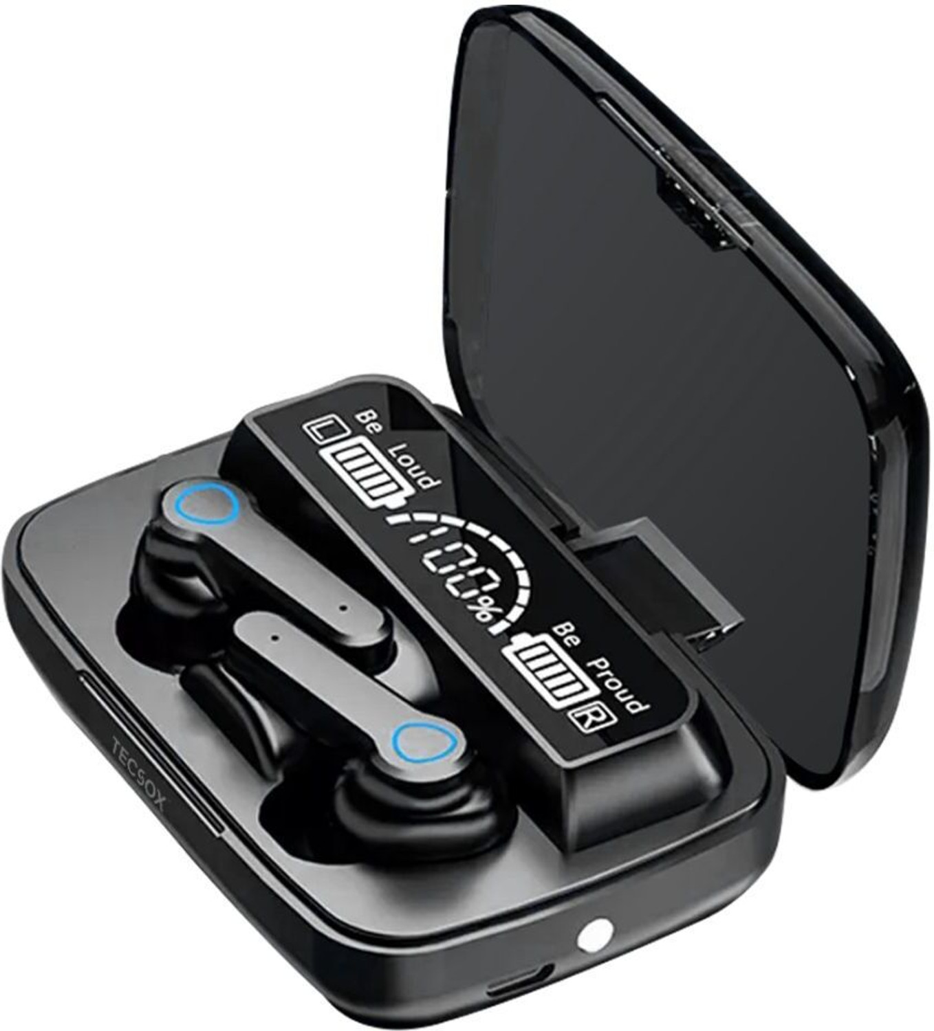 Image of BERTH X20 Earbuds with 40ms Low Latency, Bluetooth 5.4, 40H Playtime, 13 mm Driver Bluetooth Headset (Black, Orange, True Wireless)
