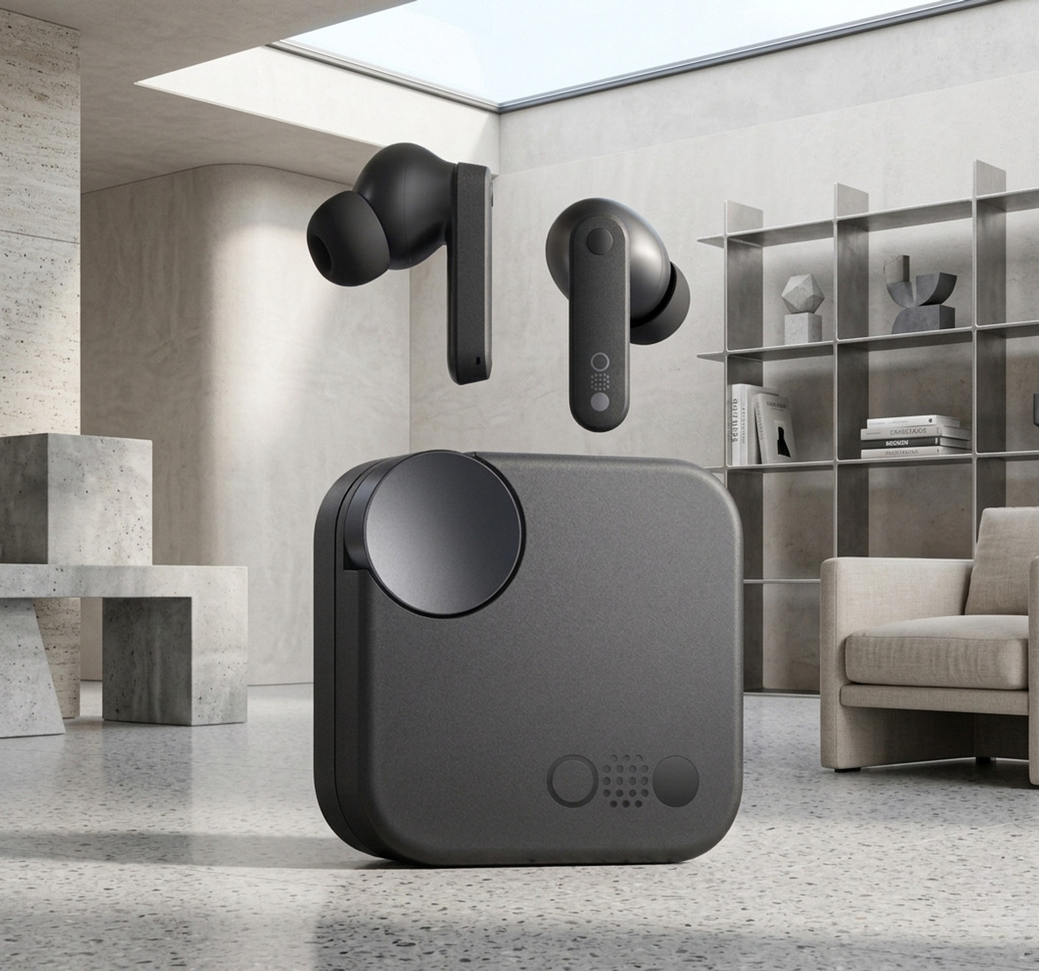Image of TECHMAZE N o i s e Master Buds, Sound by Bose in-Ear Bluetooth Earbuds, Up to 49dB Q4 Bluetooth Headset (Black, True Wireless)