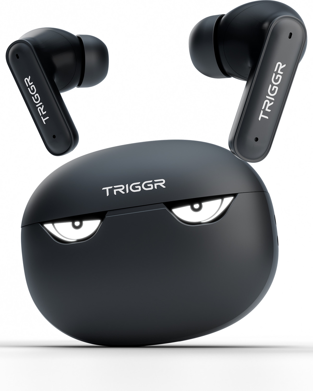 Image of TRIGGR Buds 2A TWS 40H Playtime BT 5.3 ENC Mic AJC Bluetooth Headset (Black, True Wireless)