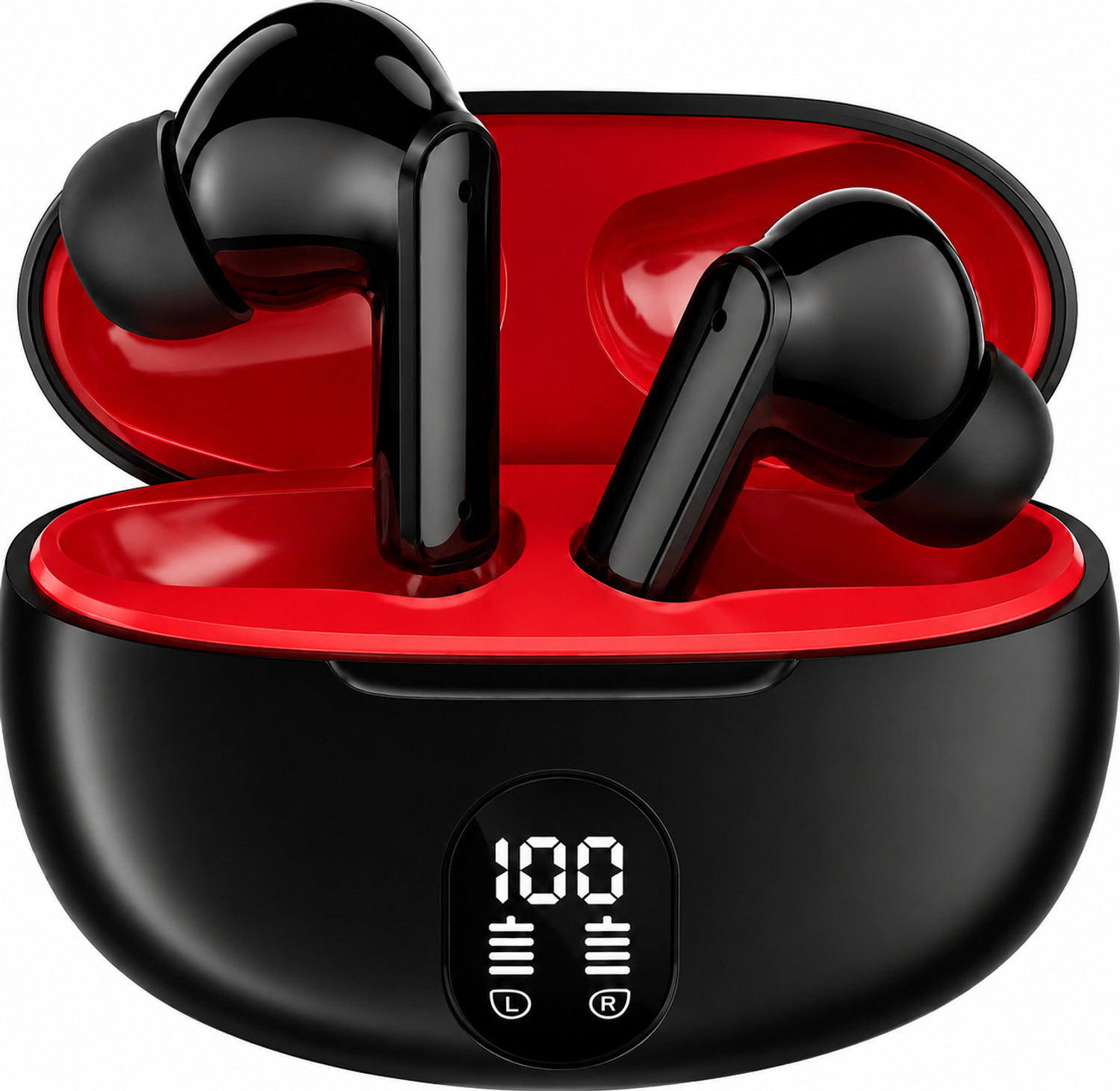 Image of snowbudy SB-895 with 25dB ANC,12.4mm Dynamic Bass Drivers,48Hrs Playback, BT5.4, IP55-14 Bluetooth Gaming Headset (Yellow, Black, True Wireless)