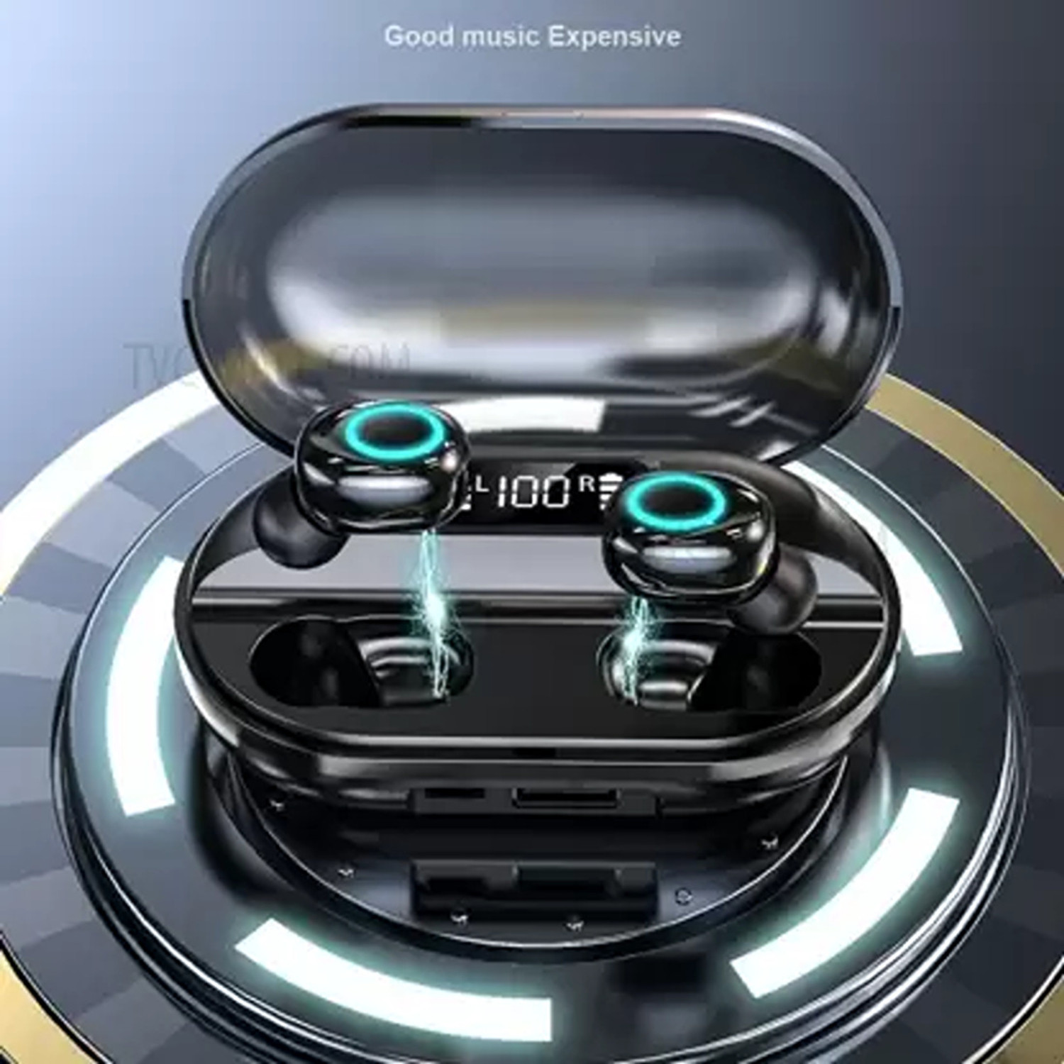 Image of Ekko Earbeats T07 TWS Earbuds, 10mm Bass, ENC Calls, Water-Resistant (Black) Bluetooth Headset (Black, True Wireless)