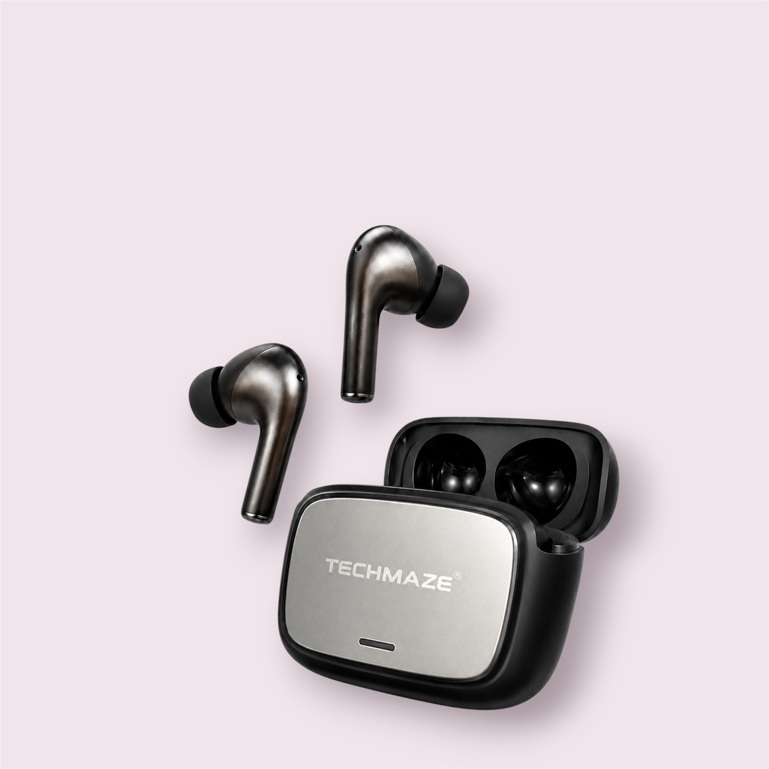 Image of TECHMAZE No i s e MasterBuds 2, Sound by B OSE, 51dB ANC T5 Bluetooth Headset (Black, True Wireless)