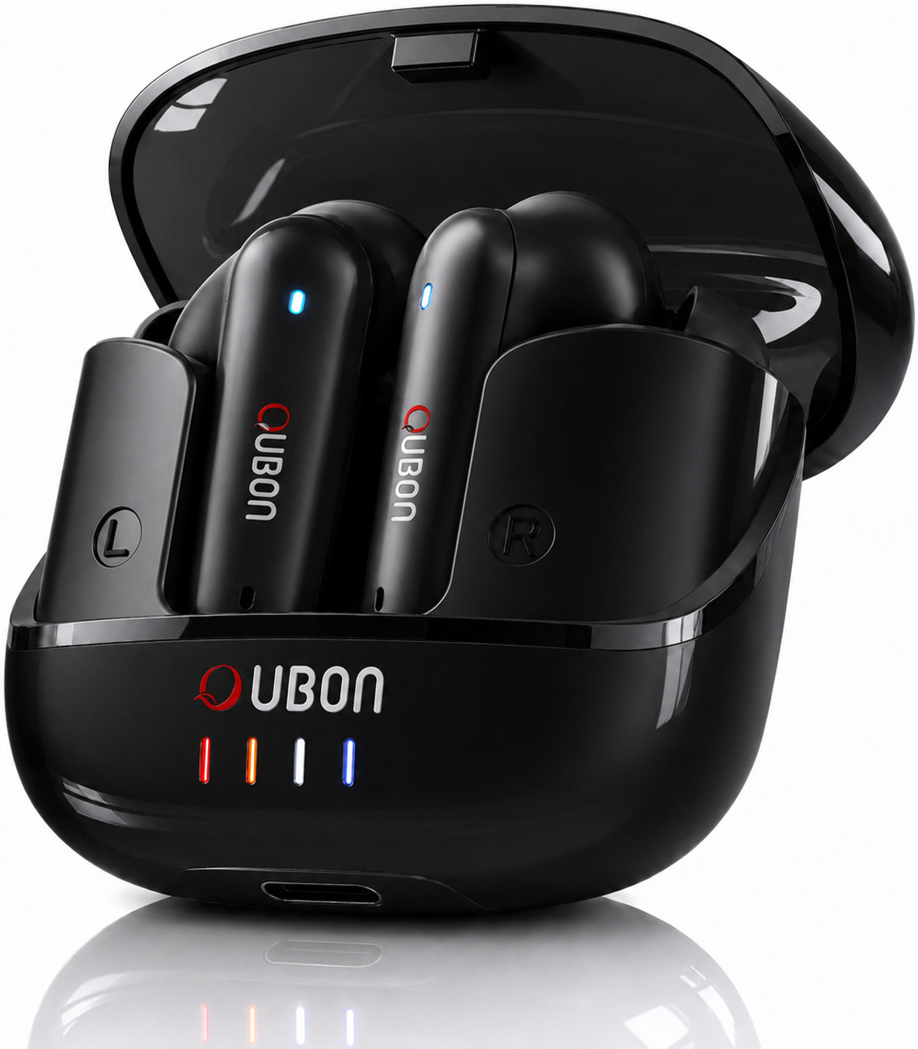 Image of Molta J23 Fast Charging, 40ms Low Latency v5.3, IPX5, 360 Hr Standby Time, AI & ANC Bluetooth Headset (Black, White, Blue, In the Ear)