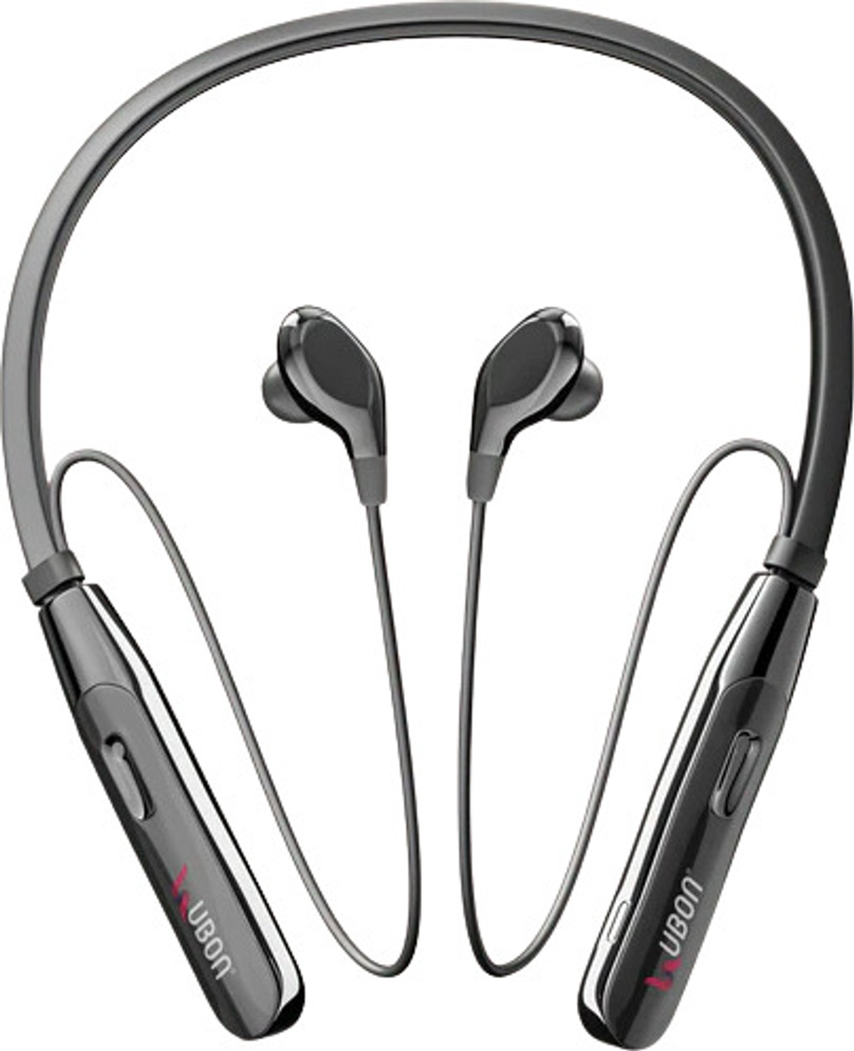 Image of electricbass ubon cl-115 DLX bluetooth neckband eargun series Bluetooth Headset (White, In the Ear)
