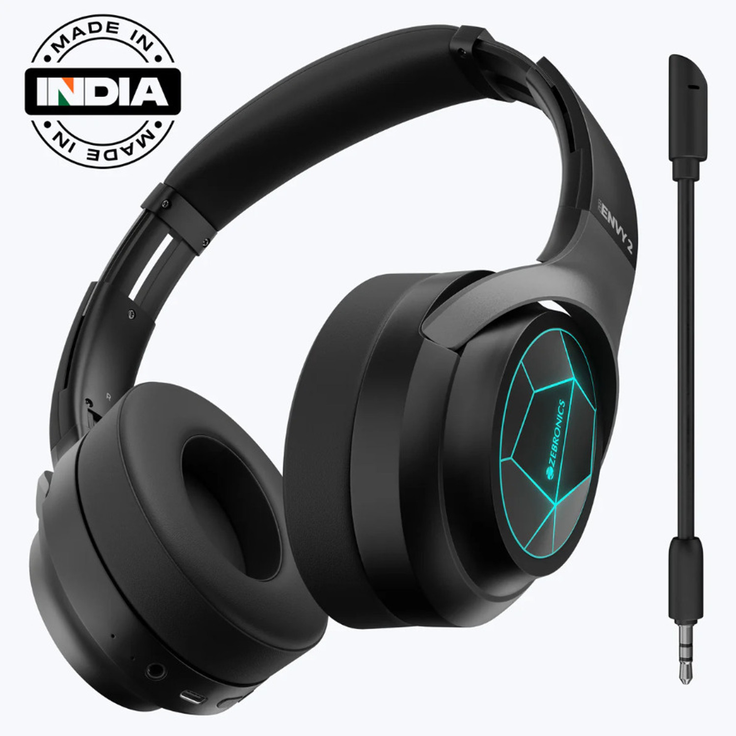 Image of ZEBRONICS ZEB BOOM Black Bluetooth & Wired Headset (Black, True Wireless)