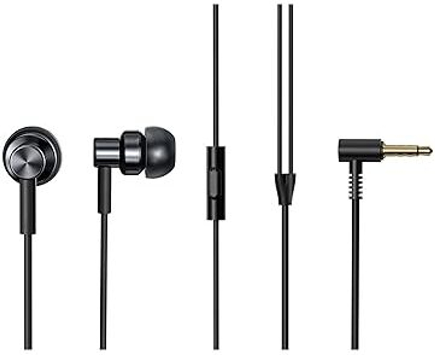 Image of Lynacz Original Redmi Wired High Definition in-Ear Earphones with in-Built HD Mic Wired Headset (10 mm Driver, Metal Sound Chamber for Dynamic Bass (Black), In the Ear)