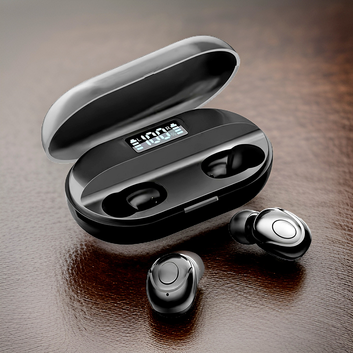 Image of Thirty First Truly Wireless Bluetooth Earbuds 3 Pro with up to 32dB Active Noise Cancellation Bluetooth Headset (Blue, In the Ear)