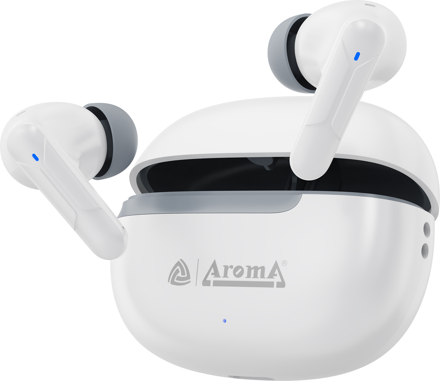 Image of Aroma NB121 Pods Upto 40 Hours Playtime* Type C Fast Charging Dual Pairing Earbuds Bluetooth Headset (Space Black, True Wireless)