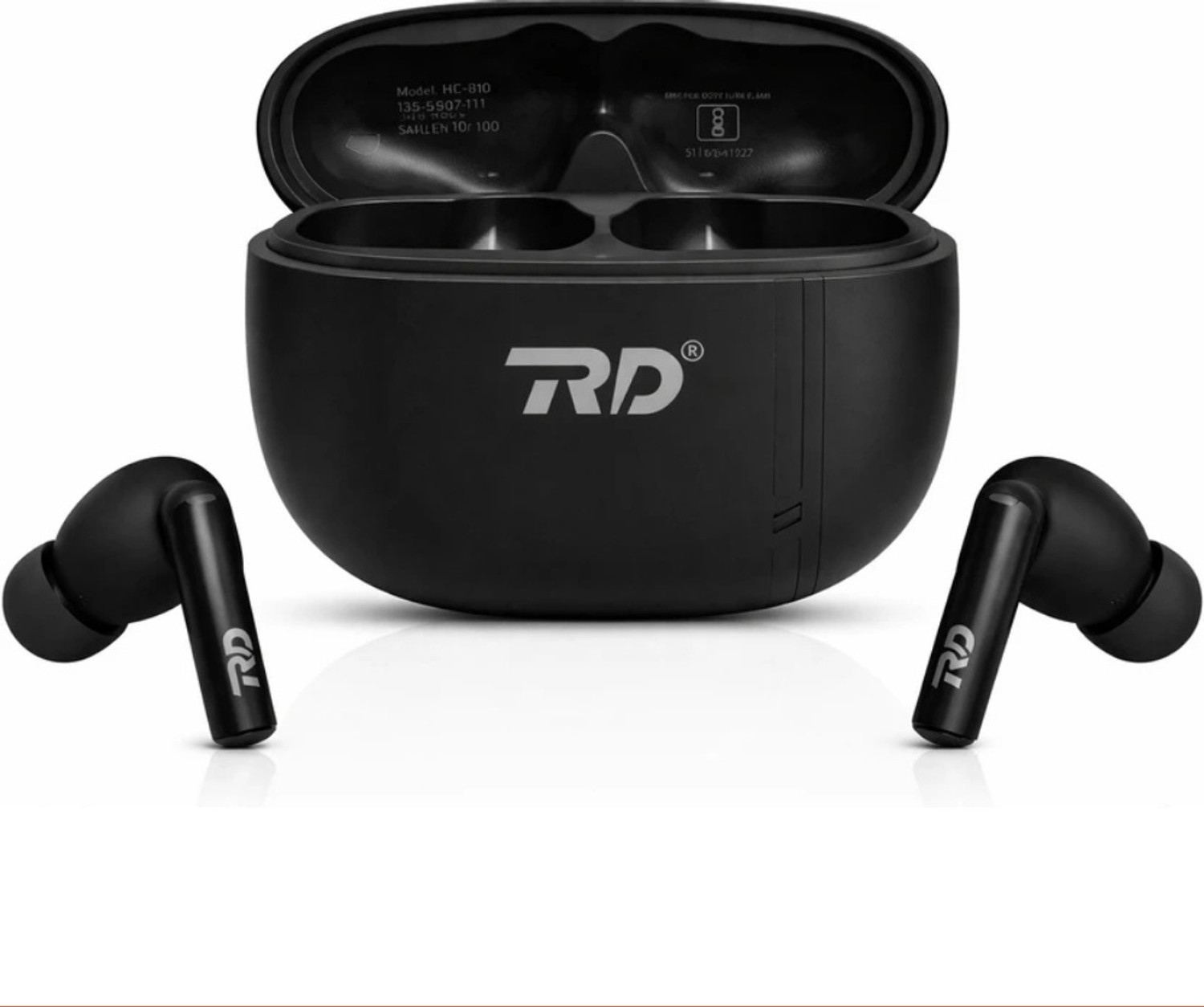 Image of RD E450 Bluetooth Neckband with Deep Bass, Fast Charging, Magnetic Earbuds Bluetooth Headset (Black, In the Ear)